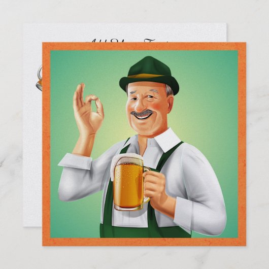 Rev 1 OKTOBERFEST / Einladung Oktoberfest (Vorne/Hinten)