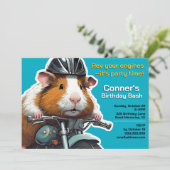 Rev deine Motor - es ist Zeit für das Party! Einladung (Stehend Vorderseite)