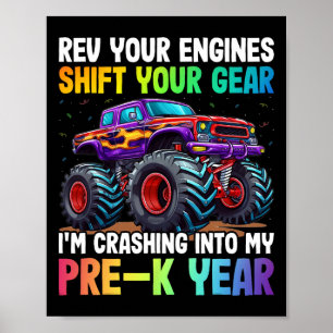 Rev Deine Motor, um mein Vorjahr - 100 Tage Poster