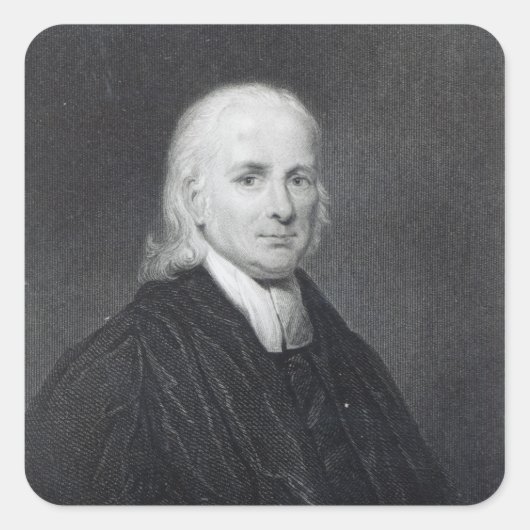 Rev Friedrich Schwartz Quadratischer Aufkleber (Vorderseite)