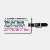 REV für Eltern oder Kinder Gepäckanhänger (Vorderseite horizontal)