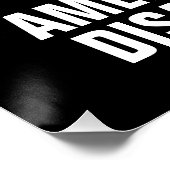 REV Glossy Version AMERIKANER MIT BEHINDERUNGEN AC Poster (Ecke)