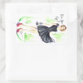 Rev sie hoch rechteckiger aufkleber (Tasche)