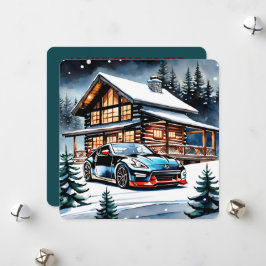 Rev Up for Holidays: JDM Edition Christmas Feiertagskarte