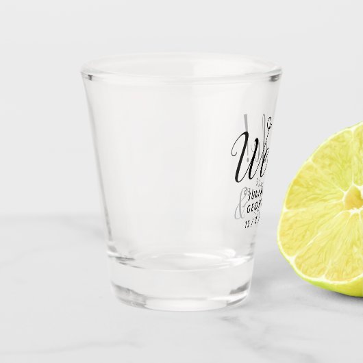 Revallyna Script Simple WE DO GASTGESCHENK HOCHZEI Schnapsglas (Links)