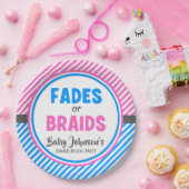 Reveal des Babygeschlechts - Fades oder Gehirne Pappteller (Party)