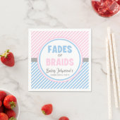 Reveal des Babygeschlechts - Fades oder Gehirne Serviette (Beispiel)