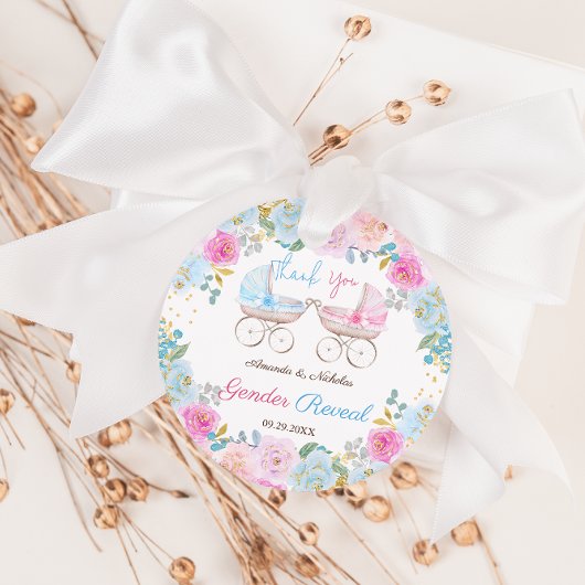 Reveal Floral Boho Vielen Dank Geschenkanhänger