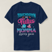 Reveal Touchdown oder Tutus Momma Matching Ba T-Shirt (Design vorne)
