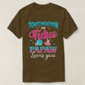Reveal Touchdown oder Tutus Papaw Matching Ba T-Shirt (Design vorne)