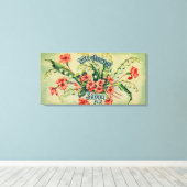 Reveil De Printemps Soap LabelParis, Frankreich Leinwanddruck (Insitu (Holzboden))