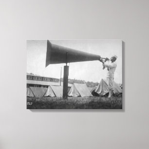 Reveille - Marine-Training, Seattle (Ca 1917) Leinwanddruck