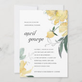 REVEITE DER REVEITE "CLEAN YELLOW GREEN FLORAL GEN DANKESKARTE (Vorderseite)