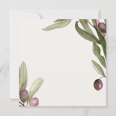 REVEITE FÜR OLIVENWASSERFARBEN DANKESKARTE (Rückseite)