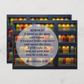 Revelation 3:20 postkarte (Vorne/Hinten)