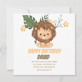 Revelation 5:5 Lion of Judah Christian Greetings Karte