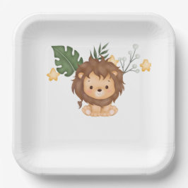 Revelation 5:5 Lion of Judah paper plates Pappteller
