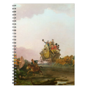 Revellers auf einem Trainer, c.1785-90 (Öl auf Notizblock