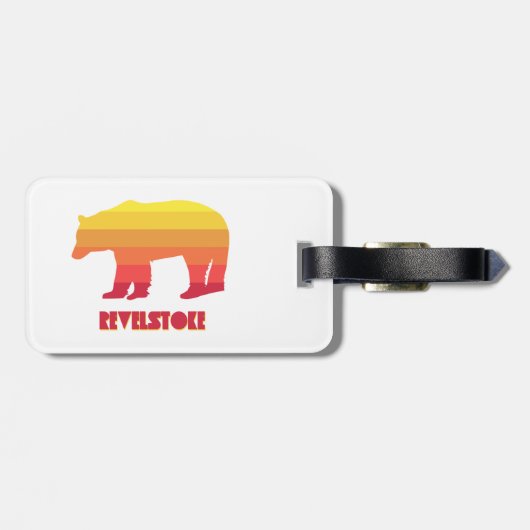 Revelstoke Bear Gepäckanhänger (Rückseite horizontal)
