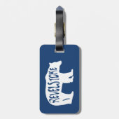 Revelstoke Bear Gepäckanhänger (Rückseite vertikal)