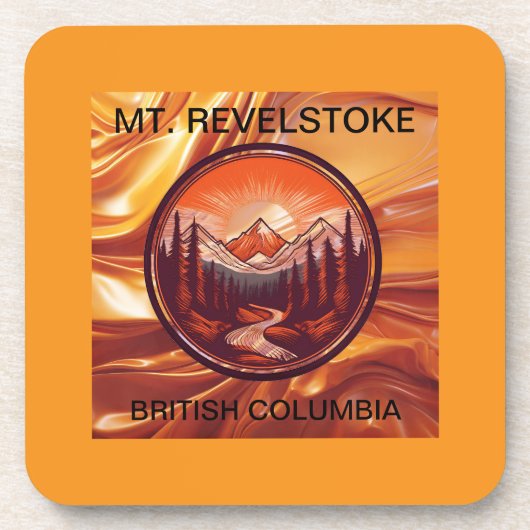 Revelstoke British Columbia Getränkeuntersetzer (Vorderseite)