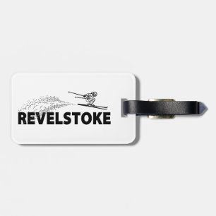 Revelstoke British Columbia Skispringer Gepäckanhänger