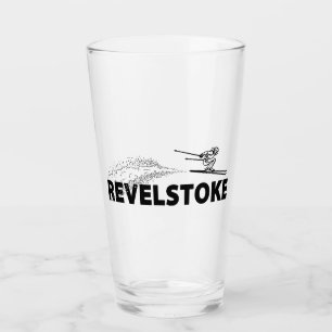 Revelstoke British Columbia Skispringer Glas