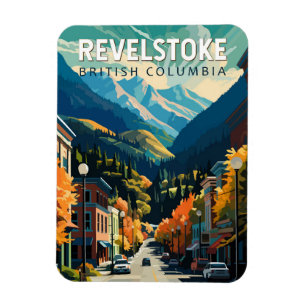 Revelstoke Kanada Reise Kunst Vintage Magnet