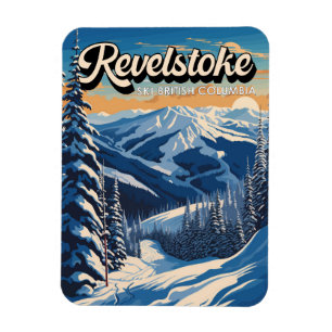 Revelstoke Kanada Winter Vintage Magnet