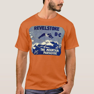Revelstown BC Ski Mountain Paradise Vintage Travel T-Shirt