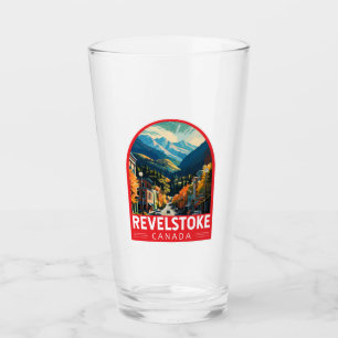 Revelstown Canada Travel Art Vintag Glas