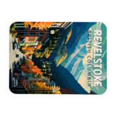 Revelstown Canada Travel Art Vintag Magnet (Horizontal)