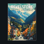Revelstown Canada Travel Art Vintag Postkarte<br><div class="desc">Revelstoke Retro Vektor Reise-Design. Revelstoke ist eine Stadt im Südosten von British Columbia,  Kanada,  bekannt für den Nationalpark Mt Revelstoke.</div>