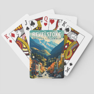 Revelstown Canada Travel Art Vintag Spielkarten