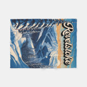 Revelstown Canada Winter Vintag Fleecedecke (Vorderseite (Horizontal))