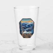 Revelstown Canada Winter Vintag Glas (Vorderseite)