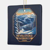 Revelstown Canada Winter Vintag Keramikornament (Links)