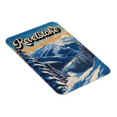 Revelstown Canada Winter Vintag Magnet (Rechte Seite)