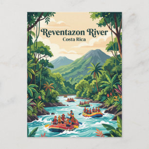 Reventazon-Fluss, Costa Rica, Wildwasser-Rafting Postkarte