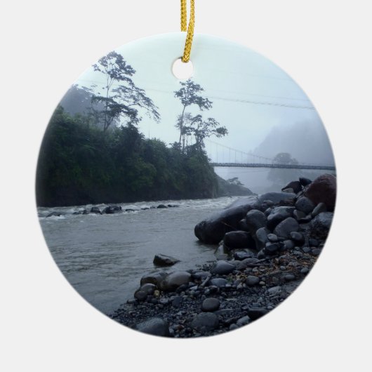 Reventazon Fluss FL-Abschnitt-Costa Keramik Ornament (Vorne)
