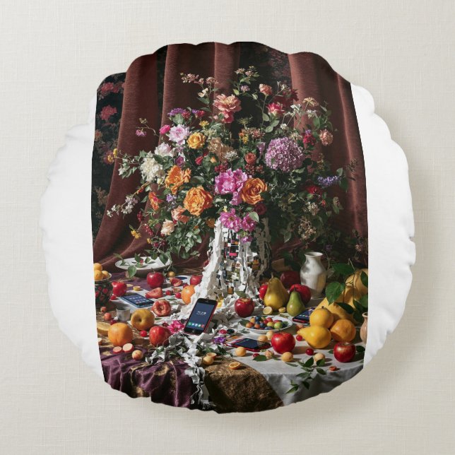 Reverb Rundes Kissen (Vorderseite)