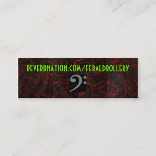 Reverbnation Flugleitanlagen-Karte Mini Visitenkarte