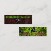 Reverbnation Flugleitanlagen-Karte Mini Visitenkarte (Vorne/Hinten)