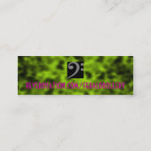 Reverbnation Flugleitanlagen-Karte Mini Visitenkarte (Rückseite)