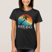 Revere Beach Massachusetts Beach Palm Tree Souveni T-Shirt (Vorderseite)