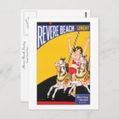 Revere Beach Sunday Postkarte (Vorne/Hinten)
