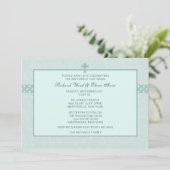 Revered Paisley Religiöse Einladung (Stehend Vorderseite)