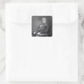 Reverend Charles Haddon Spurgeon Quadratischer Aufkleber (Tasche)
