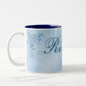 Reverend Coffee Tasse - Groß: Sky Blue Elegance (Links)