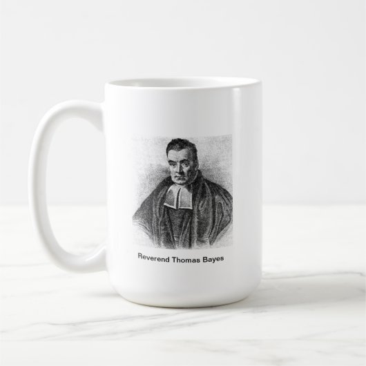 Reverend Thomas Bayes Coffee Mug Kaffeetasse (Links)